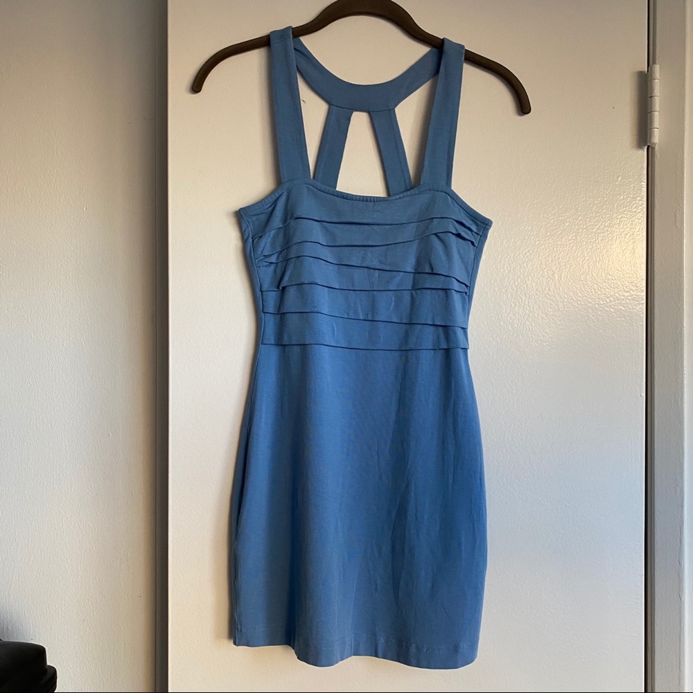H&M 90’s Blue Bodycon Dress US 4